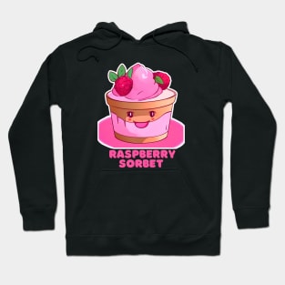 Raspberry Sorbet ice cream cupcake-Sweet Pink, Anime Cartoon Character D4366C Hoodie